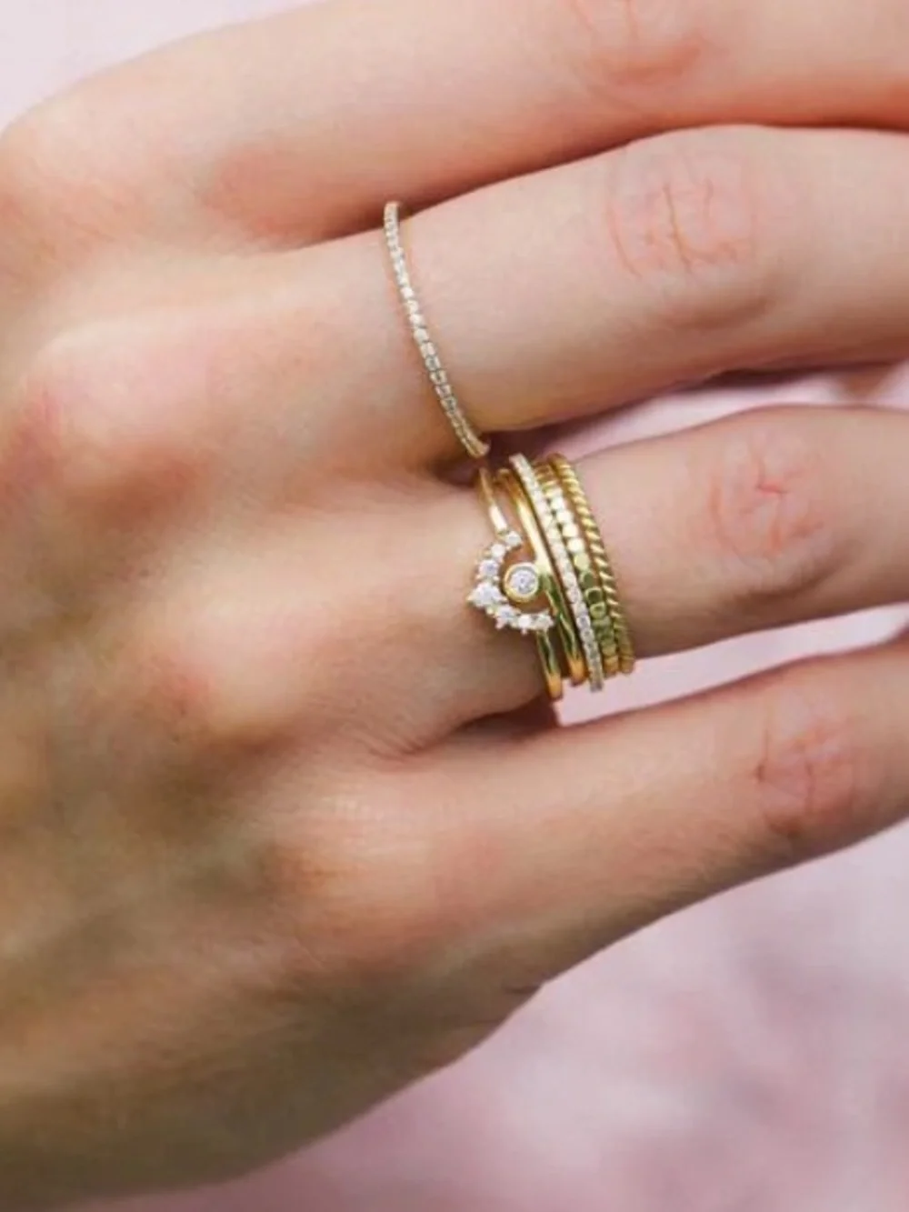 Leah Alexandra Minor Ring - SZ 8 - Picture 2 of 5